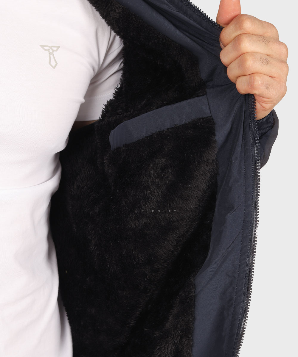         مشکی سورمه ای خاکی زمستانه کاپشن 9808  - تصویر 7