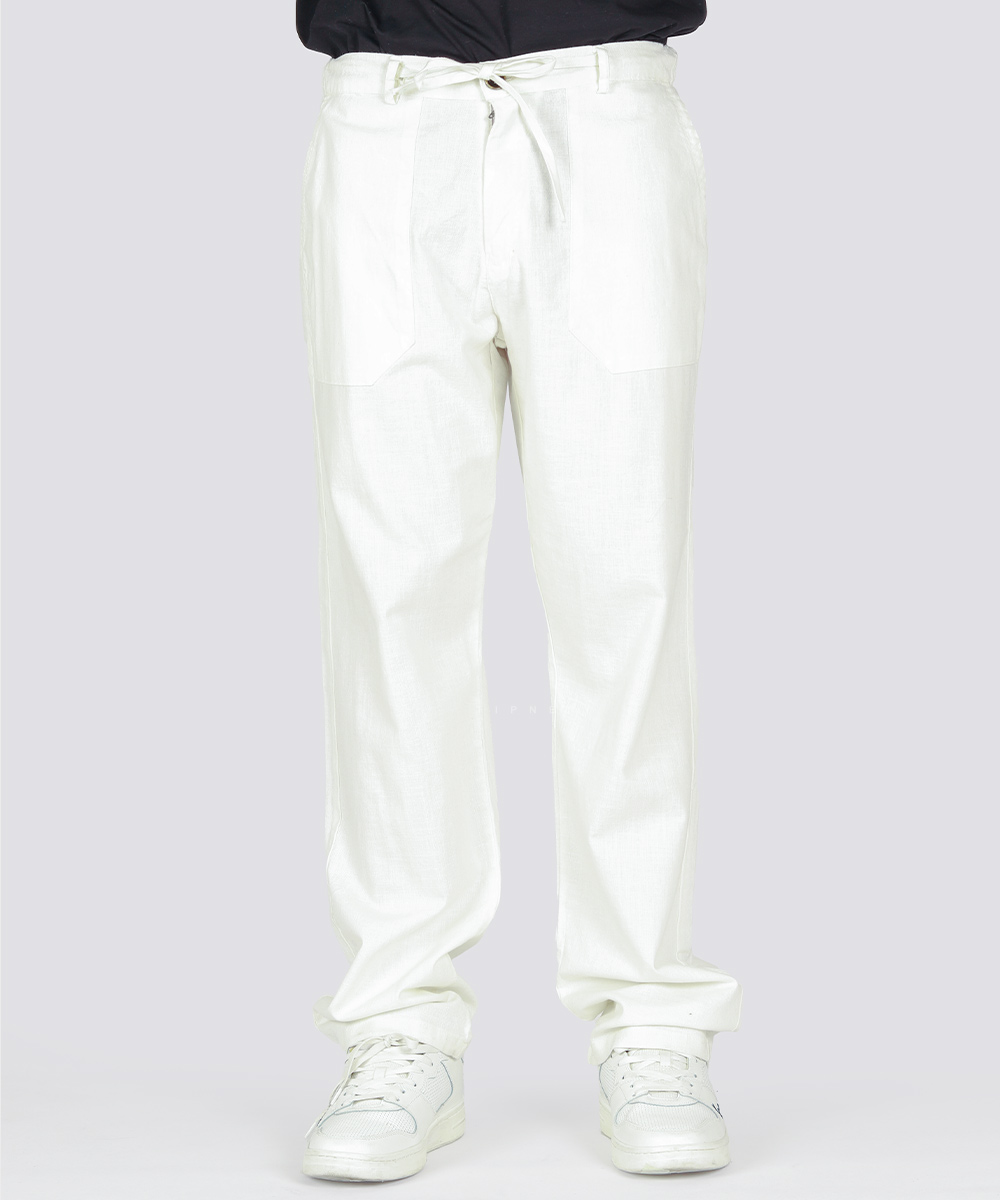                                           مشکی طوسی روشن شیری کرم صدری خاکی شلوار پارچه ای لینن 0260  - تصویر 4