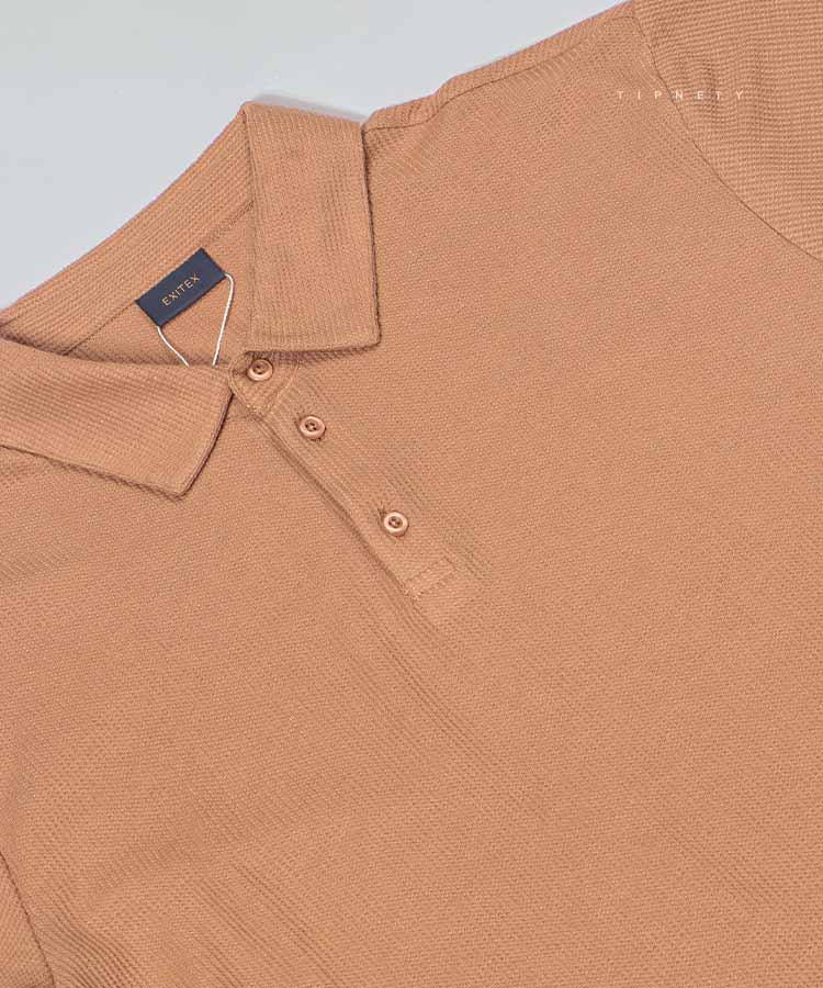 تیشرت یقه لاسکنه مردانه 1685