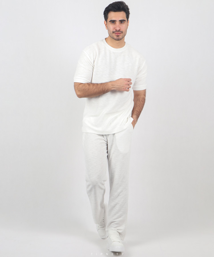                               کرم سفید مشکی آبی روشن راحتی ست 1492  - تصویر 5