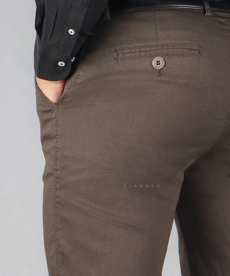                                                                                                                 زیتونی نوک مدادی طوسی روشن سورمه ای کرم مشکی شلوار کتان راسته 0247  - تصویر 9