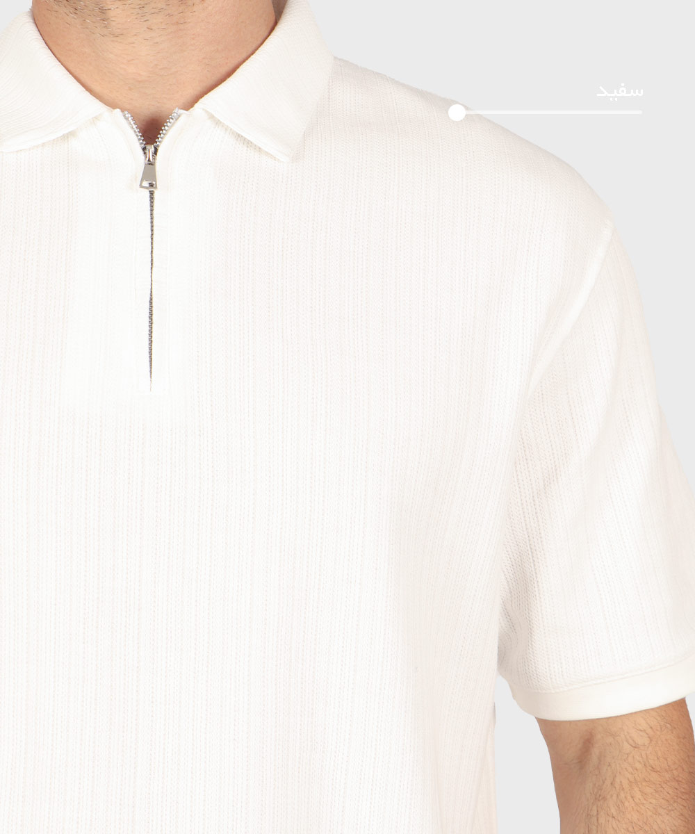             صدری مشکی کرم سورمه ای شیری تیشرت یقه دار 4208  - تصویر 7