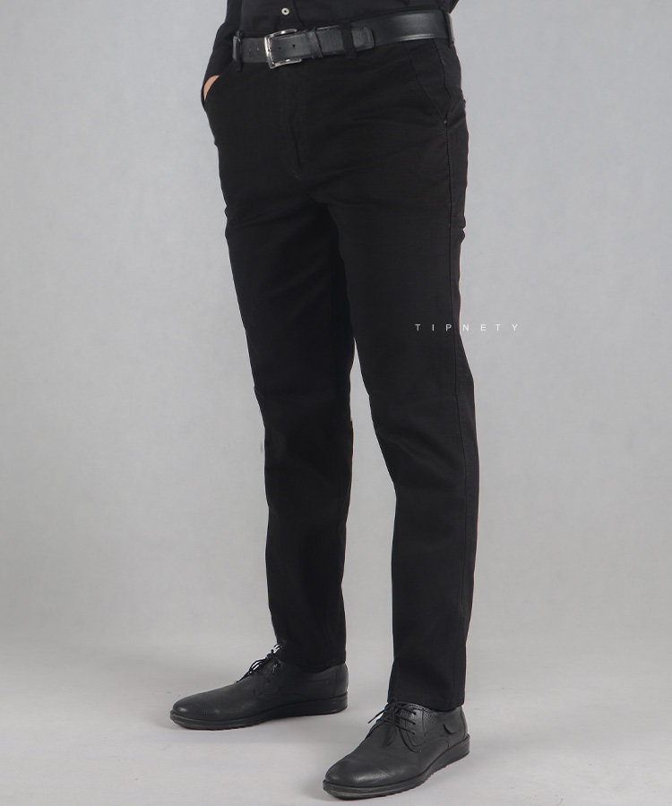                                                                         تیره     تیره   مشکی سورمه ای سبز شتری کرم   تیره طوسی کرم تیره شلوار کتان راسته 2303  - تصویر 3