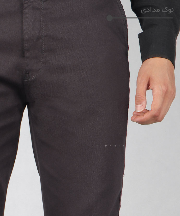                                                                                                                 زیتونی نوک مدادی طوسی روشن سورمه ای کرم مشکی شلوار کتان راسته 0247  - تصویر 7