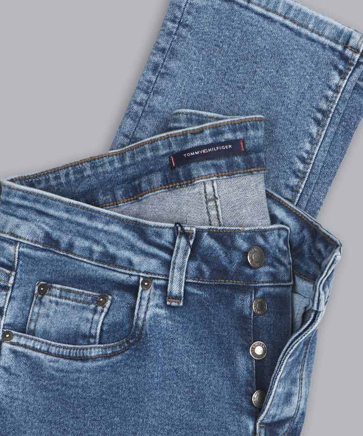 شلوار جین اسلیم مردانه آبی 3759