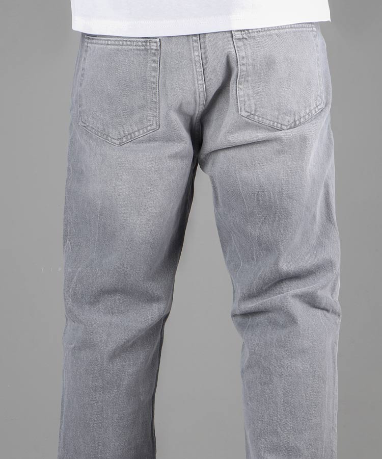 شلوار جین مام استایل مردانه طوسی 5011