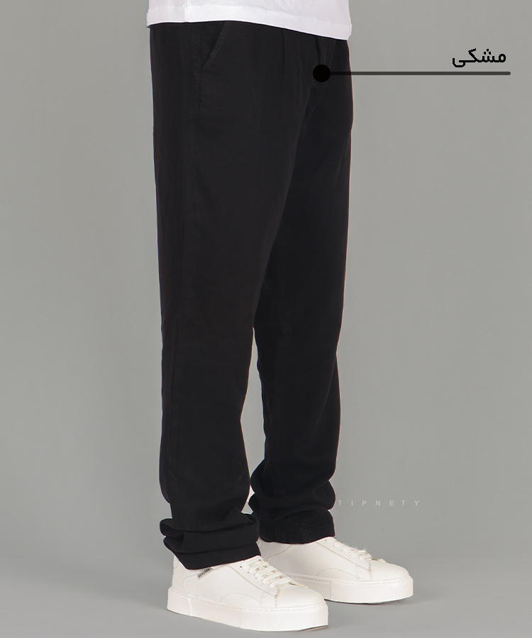           تیره   سورمه ای لجنی کرم مشکی کرم تیره شلوار پارچه ای اسلش 0127  - تصویر 12