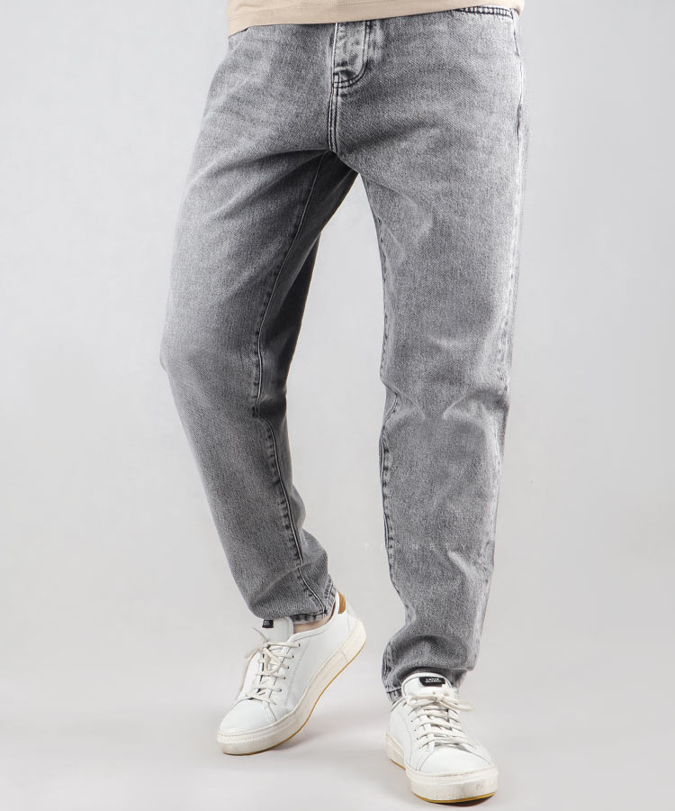             طوسی شلوار جین مام فیت 0513  - تصویر 4