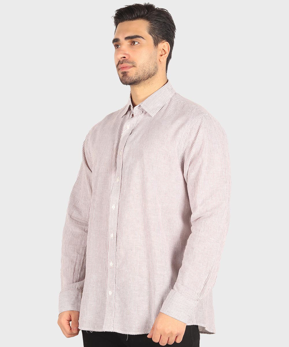           آبی روشن سبز قهوه ای آبی تیره پیراهن آستین بلند فیت 5509  - تصویر 10