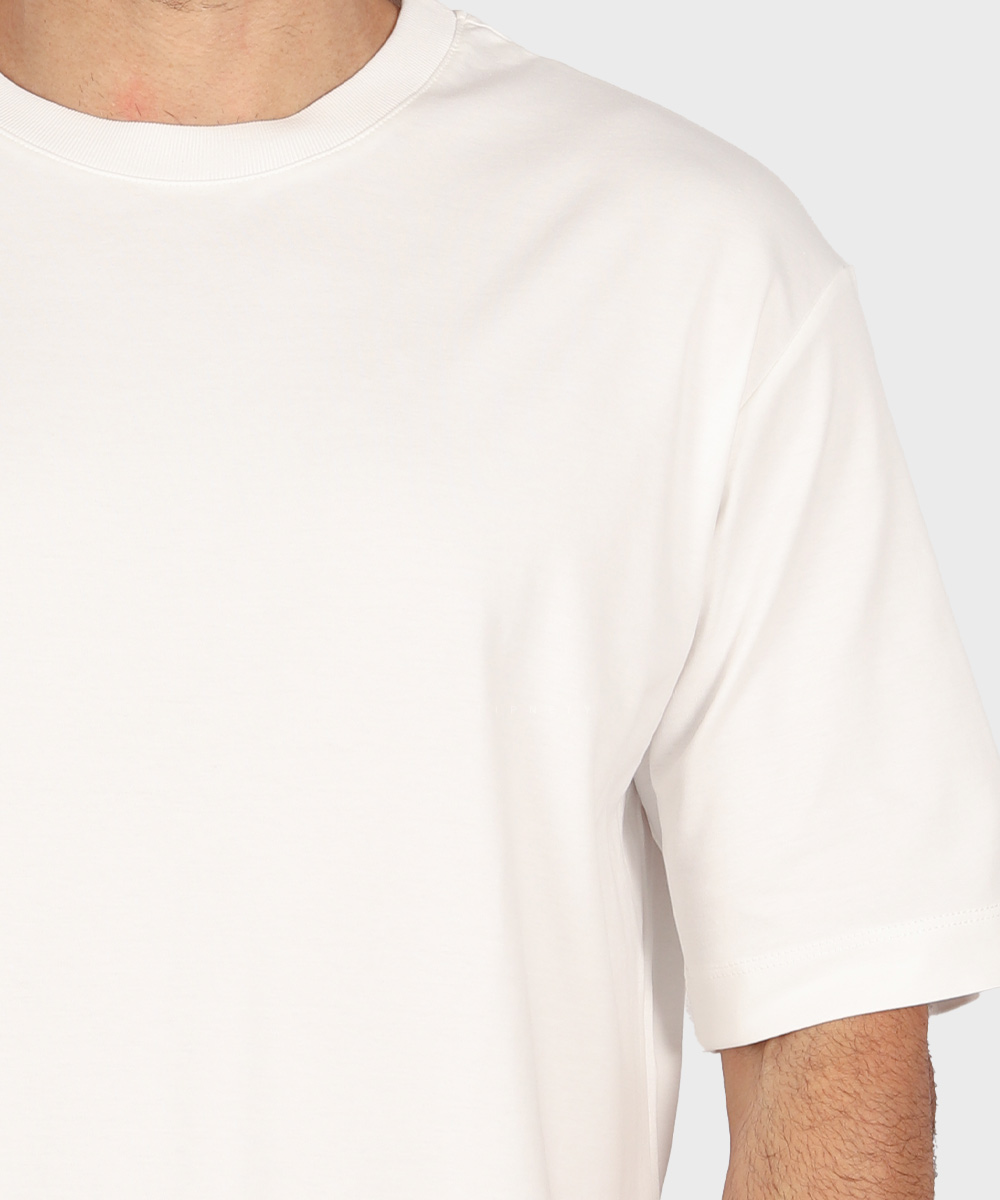 تیشرت لش سفید ساده 8190