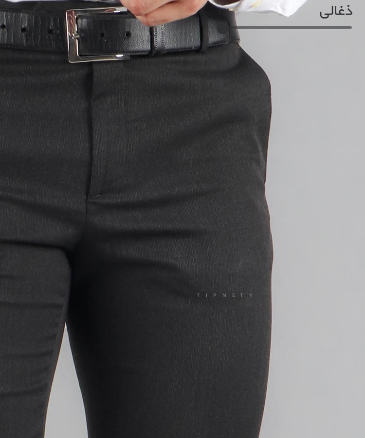                                                                                                   شکلاتی مشکی نوک مدادی سورمه ای ذغالی طوسی شلوار پارچه ای راسته 0124  - تصویر 9