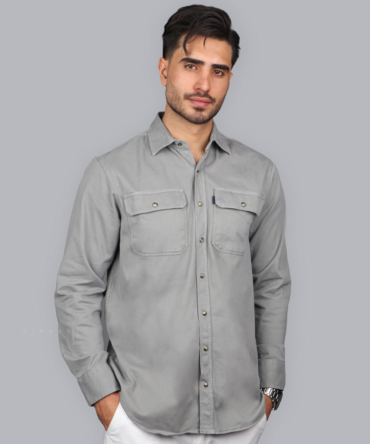                                                                                                                                                                                                                                                                                                 خاکی سورمه ای طوسی روشن قهوه ای نخودی کرم نفتی فرمی پاییزه پیراهن 3020  - تصویر 3