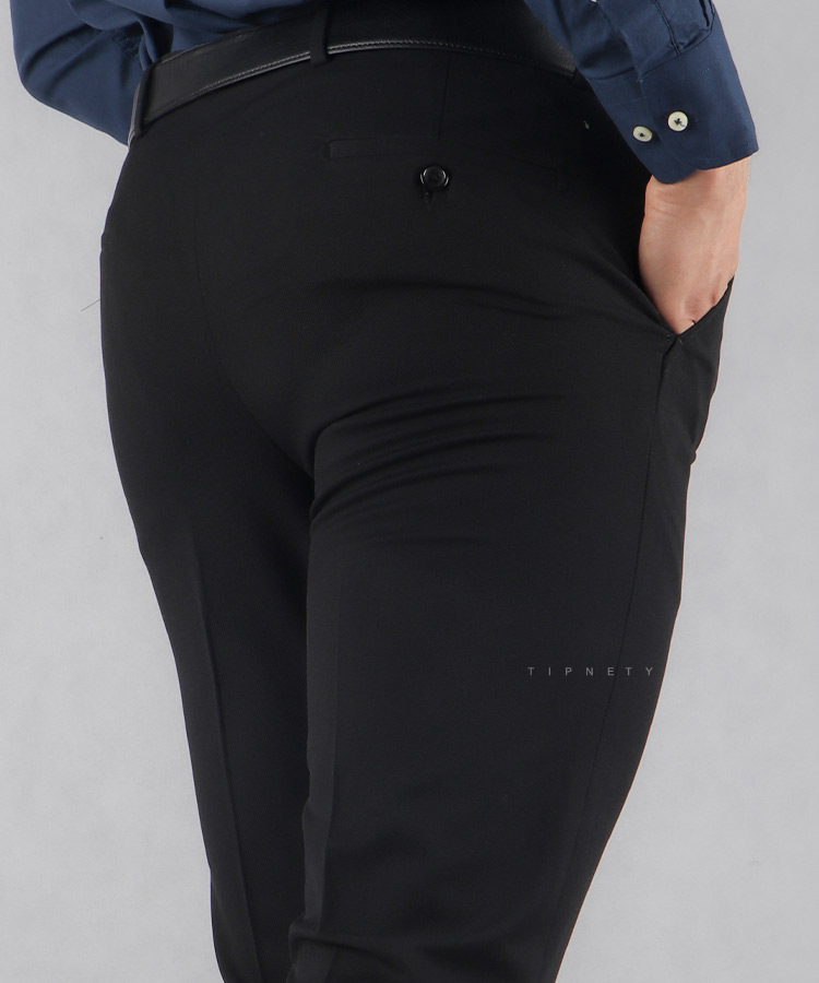                                                 ذغالی سورمه ای طوسی روشن طوسی تیره مشکی شلوار پارچه ای راسته 0121  - تصویر 10