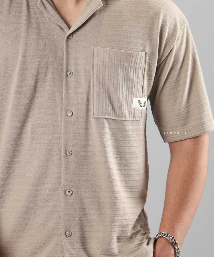                                         خاکی آجری سفید مشکی پیراهن یقه انگلیسی 0766  - تصویر 8