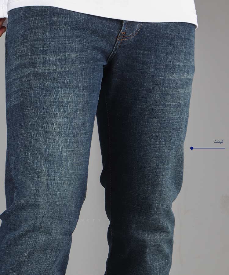                                                 تینت سورمه ای شلوار جین اسلیم 6047  - تصویر 4