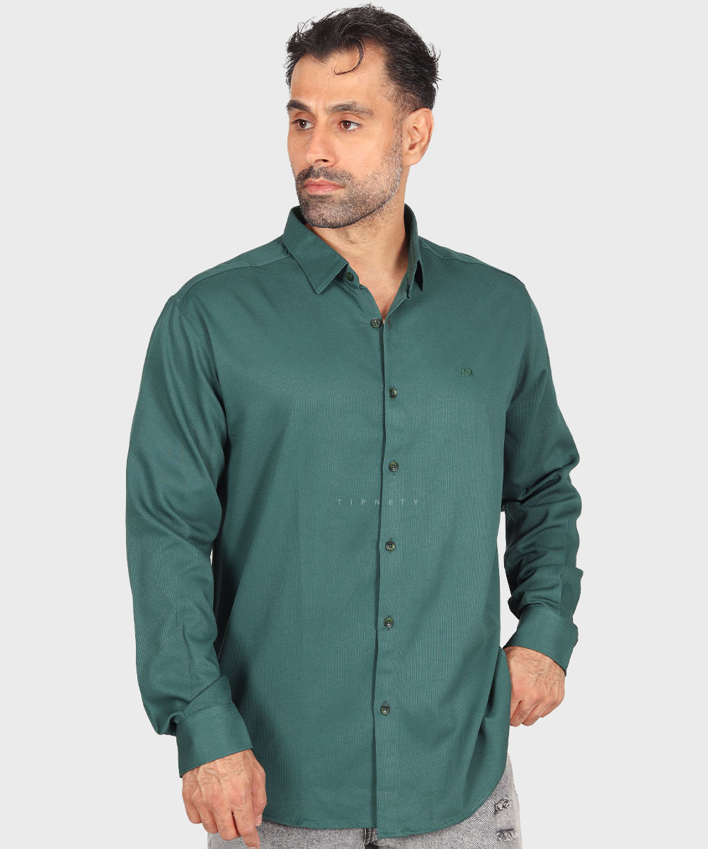 پیراهن مردانه ساده و آستین بلند 0126