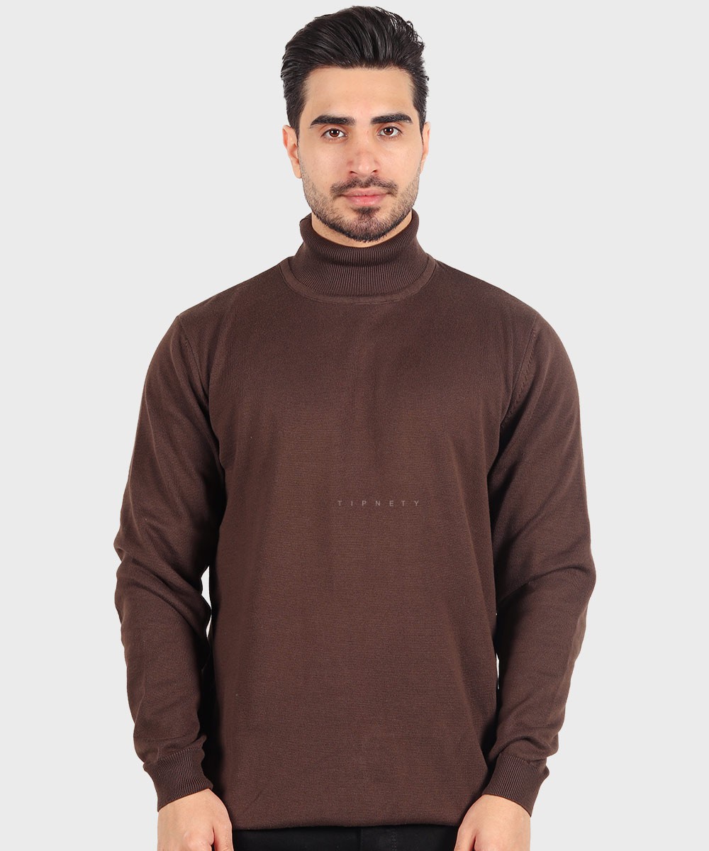 یقه اسکی مردانه ساده و بافت 0254