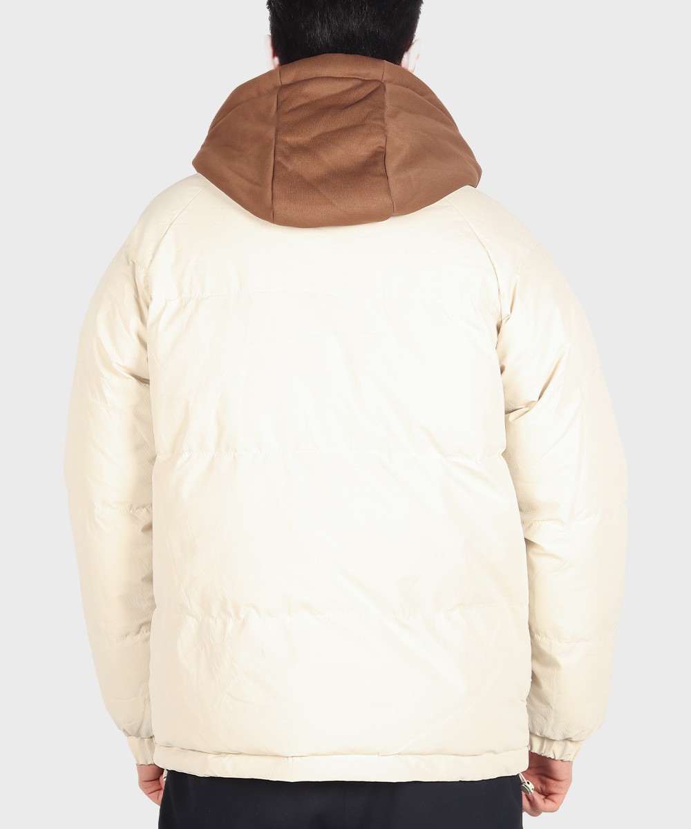 شیری خاکی مشکی زمستانه کاپشن 9677  - تصویر 4