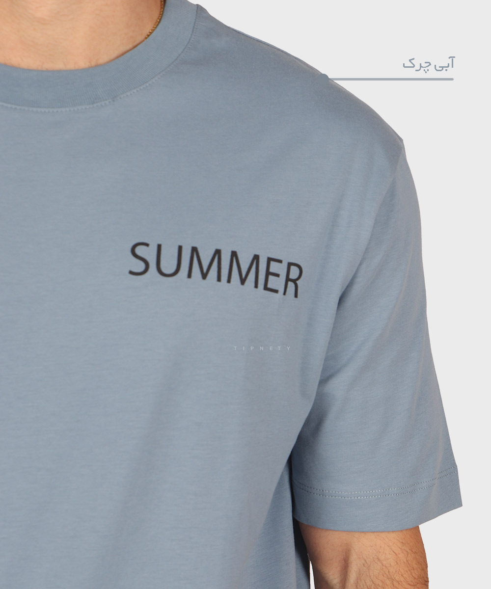                     مشکی صدری آبی چرک تیشرت لش 1712  - تصویر 5