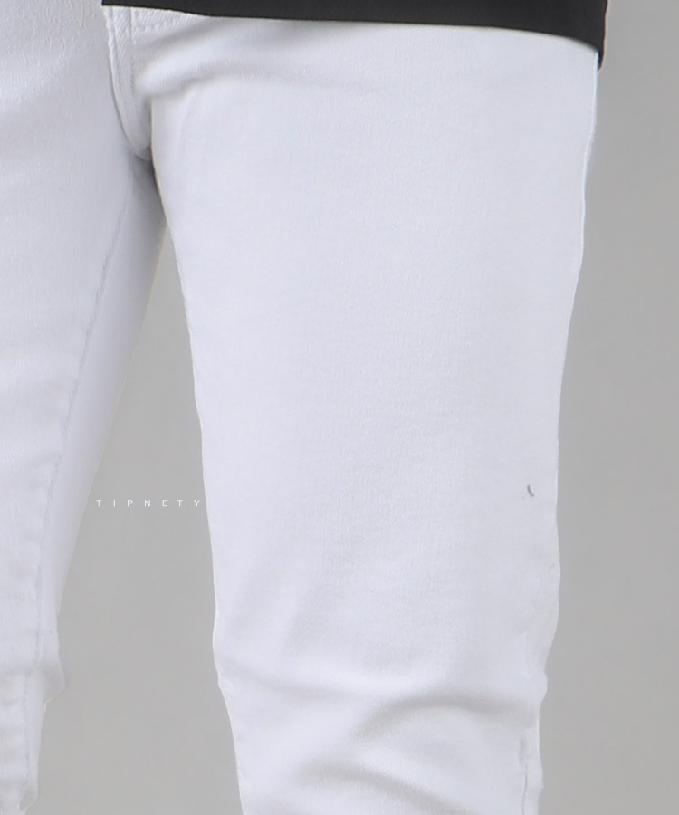 شلوار جین اسکینی مردانه سفید 0454