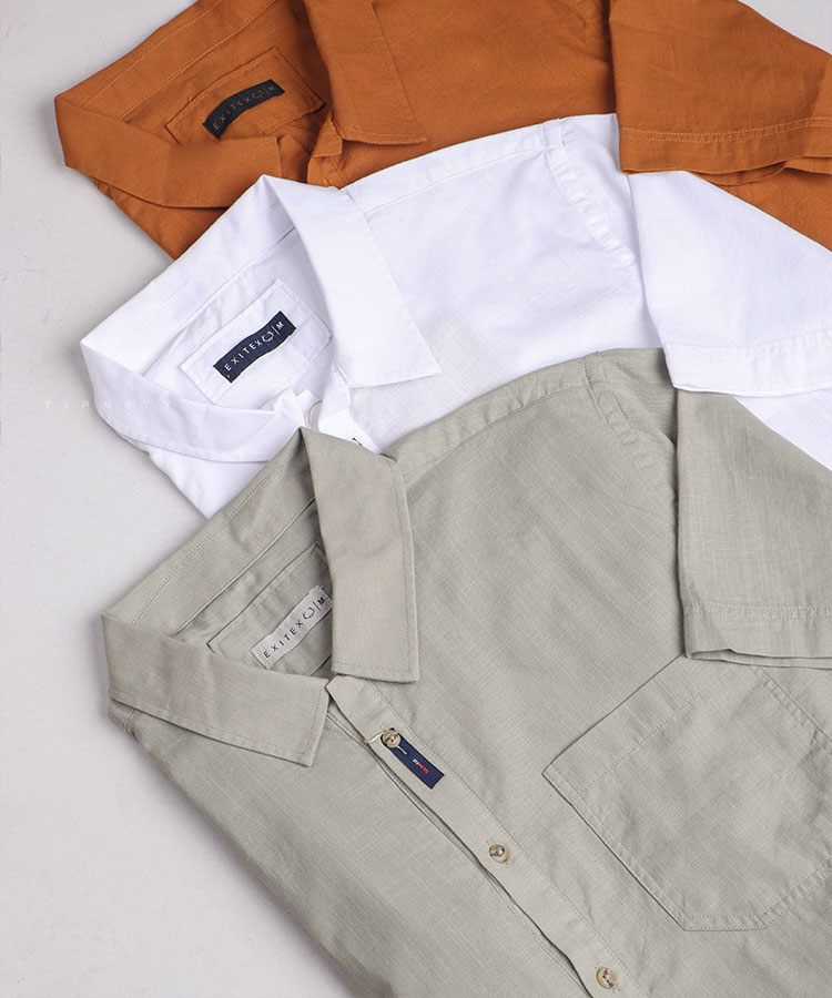 پیراهن لش و لینن مردانه جیب دار 5147