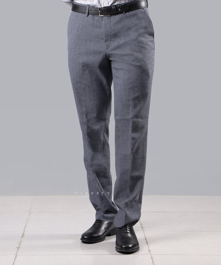 شلوار پارچه ای مردانه راسته طرح دار 0810