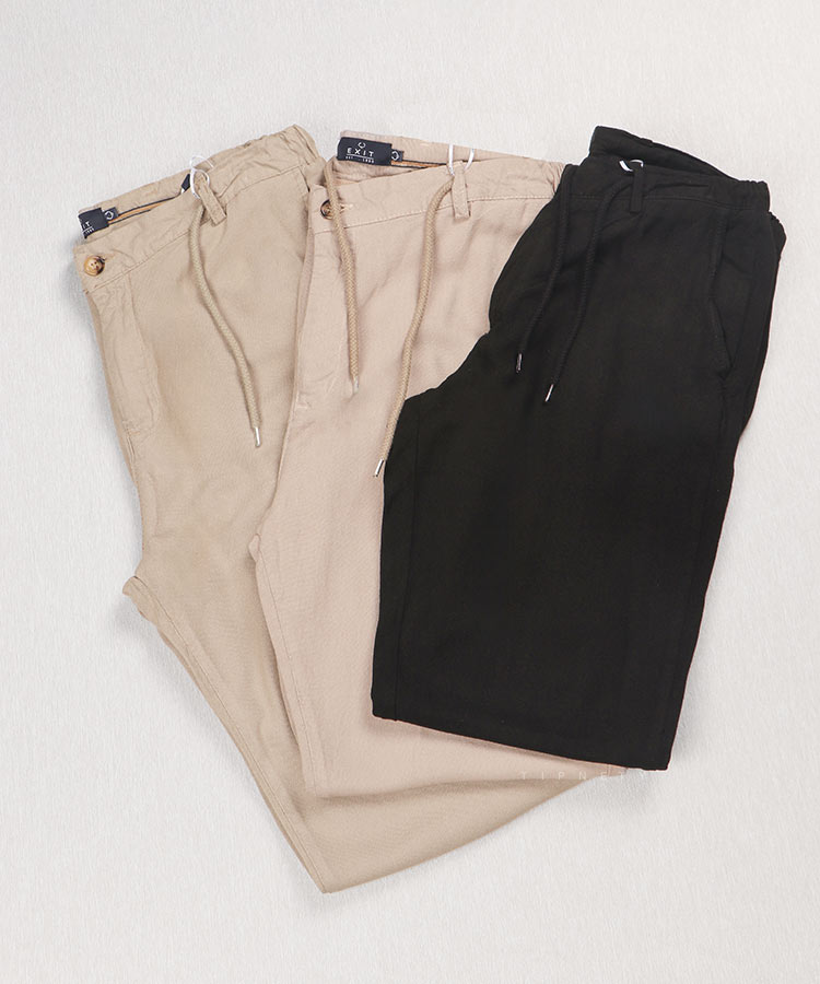 شلوار لینن مردانه بگ کمر کشی 1330