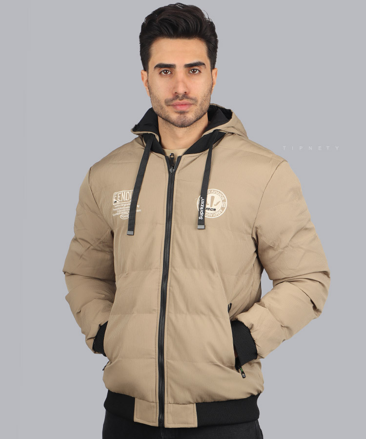                                                                                                                                                                 سبز خاکی سفید مشکی زمستانه کاپشن 0137  - تصویر 4