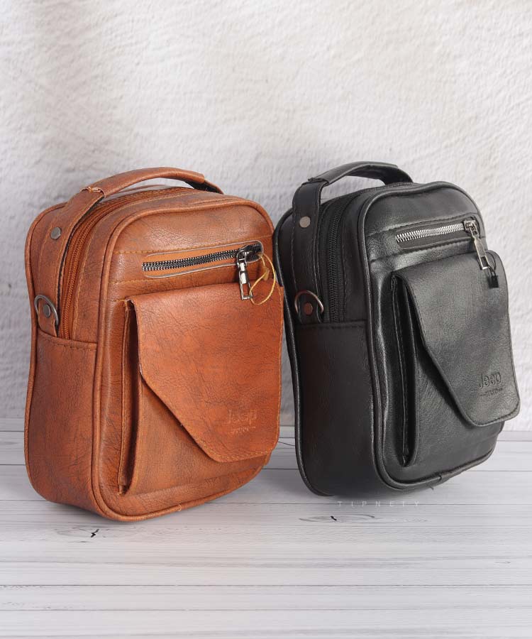 کیف دوشی چرمی Jeep کد 0227