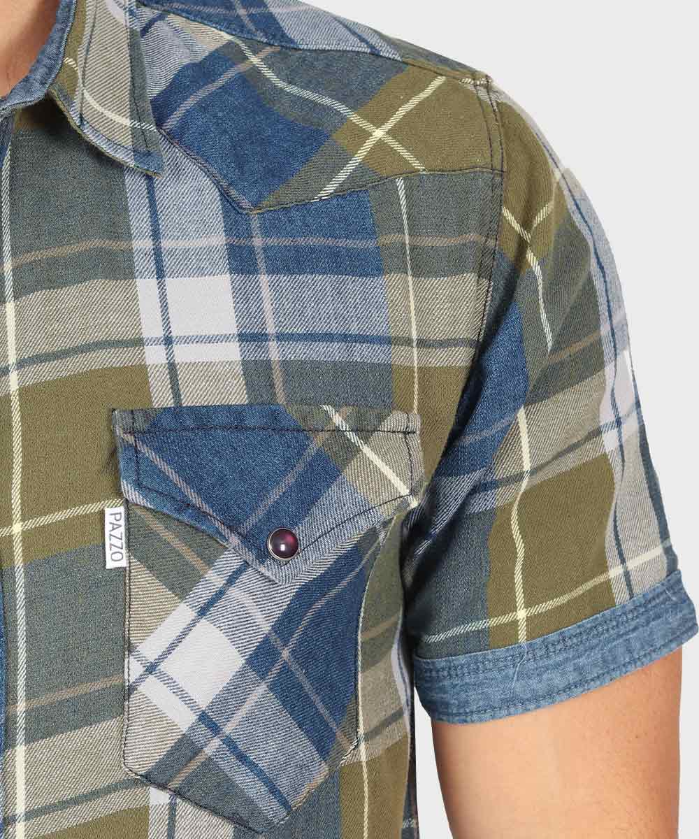                 سبز پیراهن آستین کوتاه فیت 1514  - تصویر 8