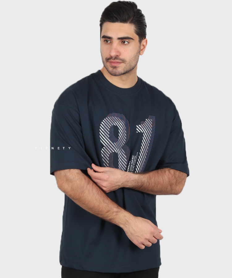                                                                       سورمه ای قهوه ای دودی مشکی سفید استخوانی تیشرت لش 1617  - تصویر 3