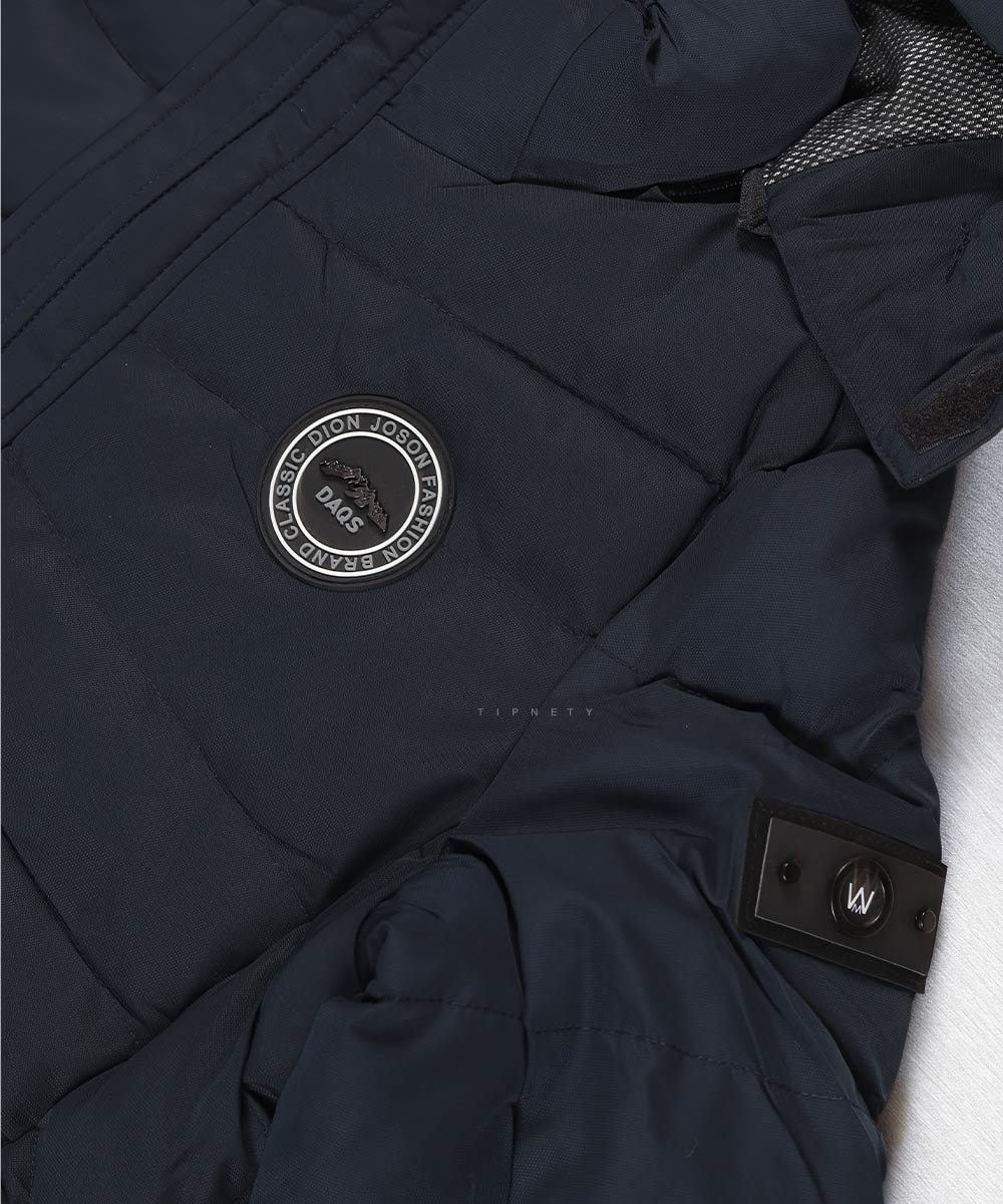                 سورمه ای سبز مشکی زمستانه کاپشن 7059  - تصویر 8