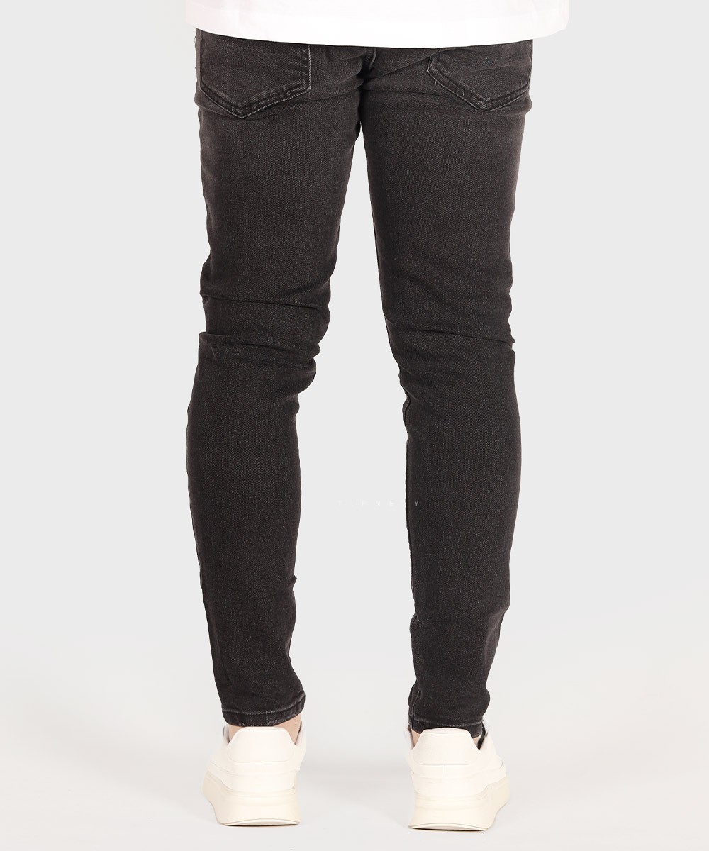   تیره           تیره           تیره طوسی ذغالی دودی شلوار جین اسکینی 1085  - تصویر 6