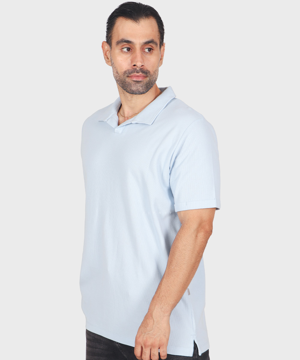                                     کرم روشن سورمه ای دودی صدری خاکی یشمی آبی روشن مشکی تیشرت یقه دار 1741  - تصویر 20