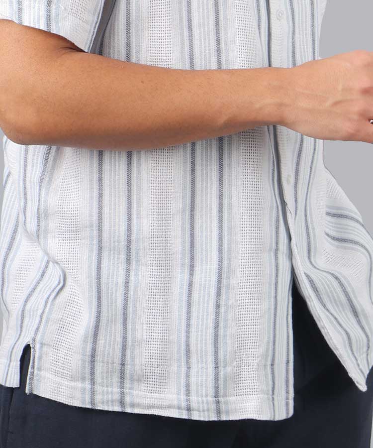                                     آبی روشن پیراهن یقه انگلیسی 1258  - تصویر 5