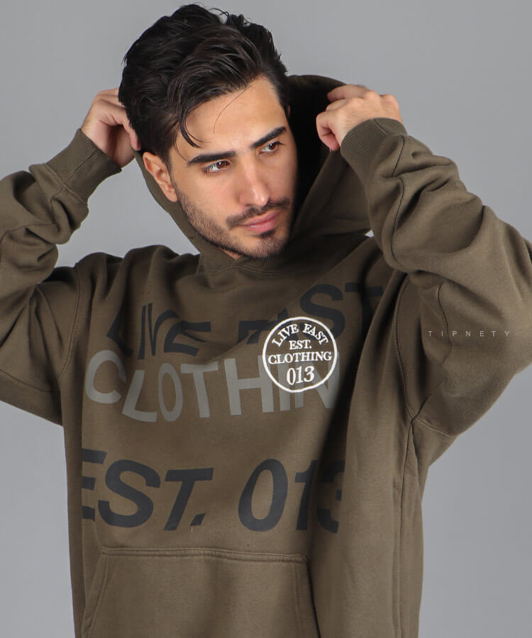 هودی مردانه طرح دار 6027