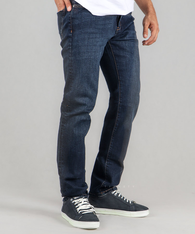 شلوار جین اسلیم مردانه سورمه ای 2071