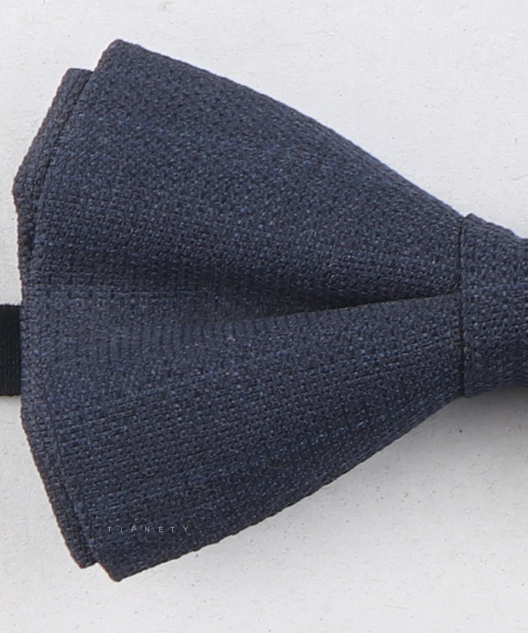                               مشکی سورمه ای           پاپیون ساده 7003  - تصویر 3