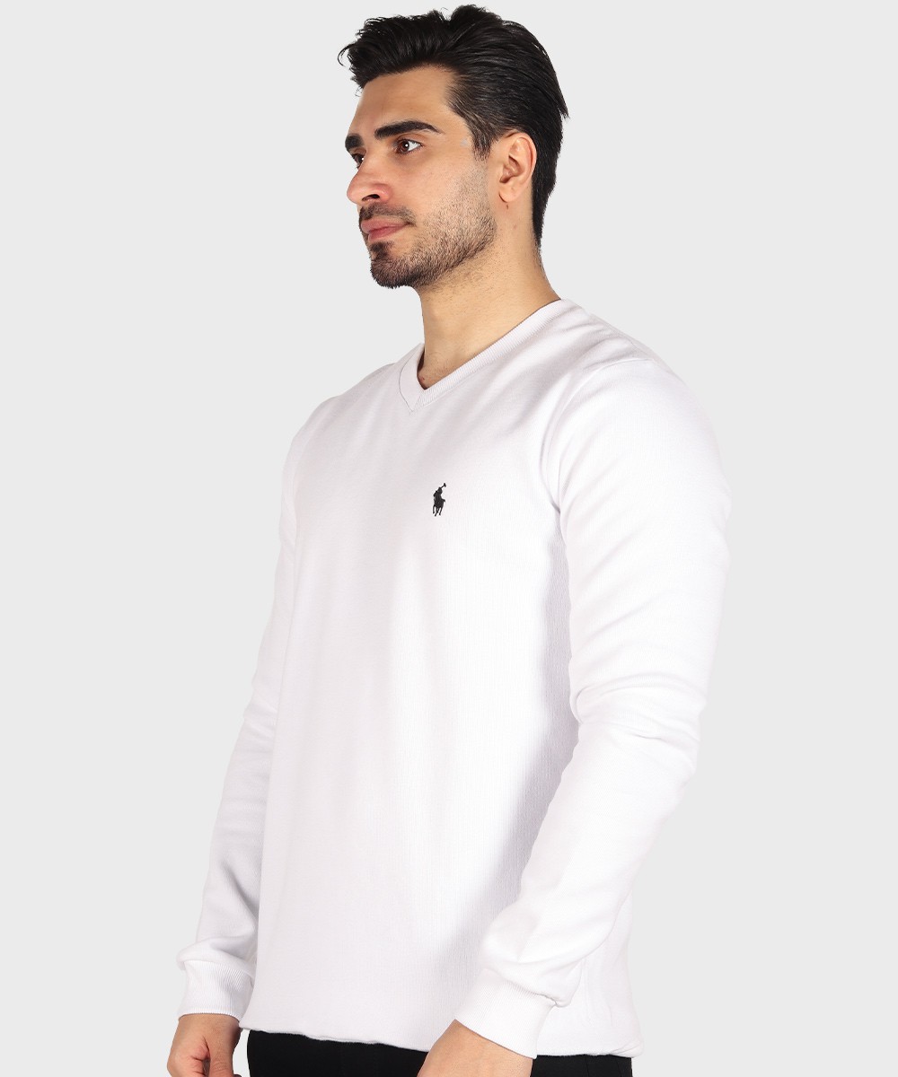 مشکی             سفید ملانژ آبی روشن کاربنی کرم پاییزه پلیور 1847  - تصویر 12