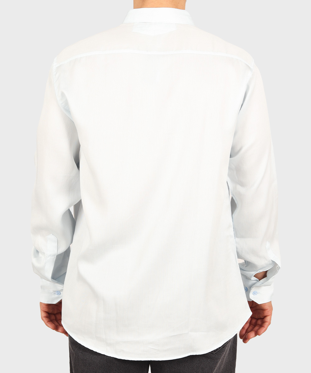                                                 مشکی سورمه ای صدری کرم آبی روشن پیراهن آستین بلند فیت 0372  - تصویر 6