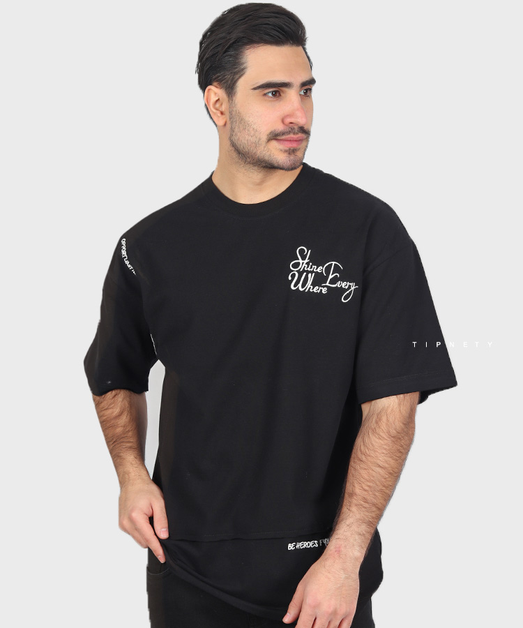                         سورمه ای سفید مشکی تیشرت لش 1439  - تصویر 5