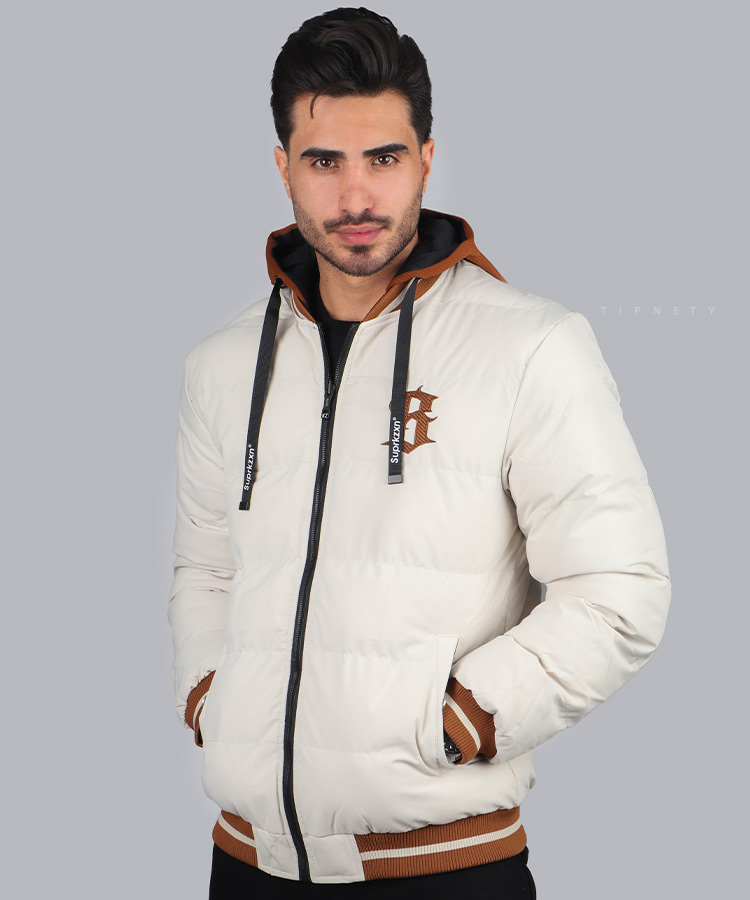                                                                                                                                                                           خاکی سبز   سفید           مشکی     زمستانه کاپشن 0133  - تصویر 4