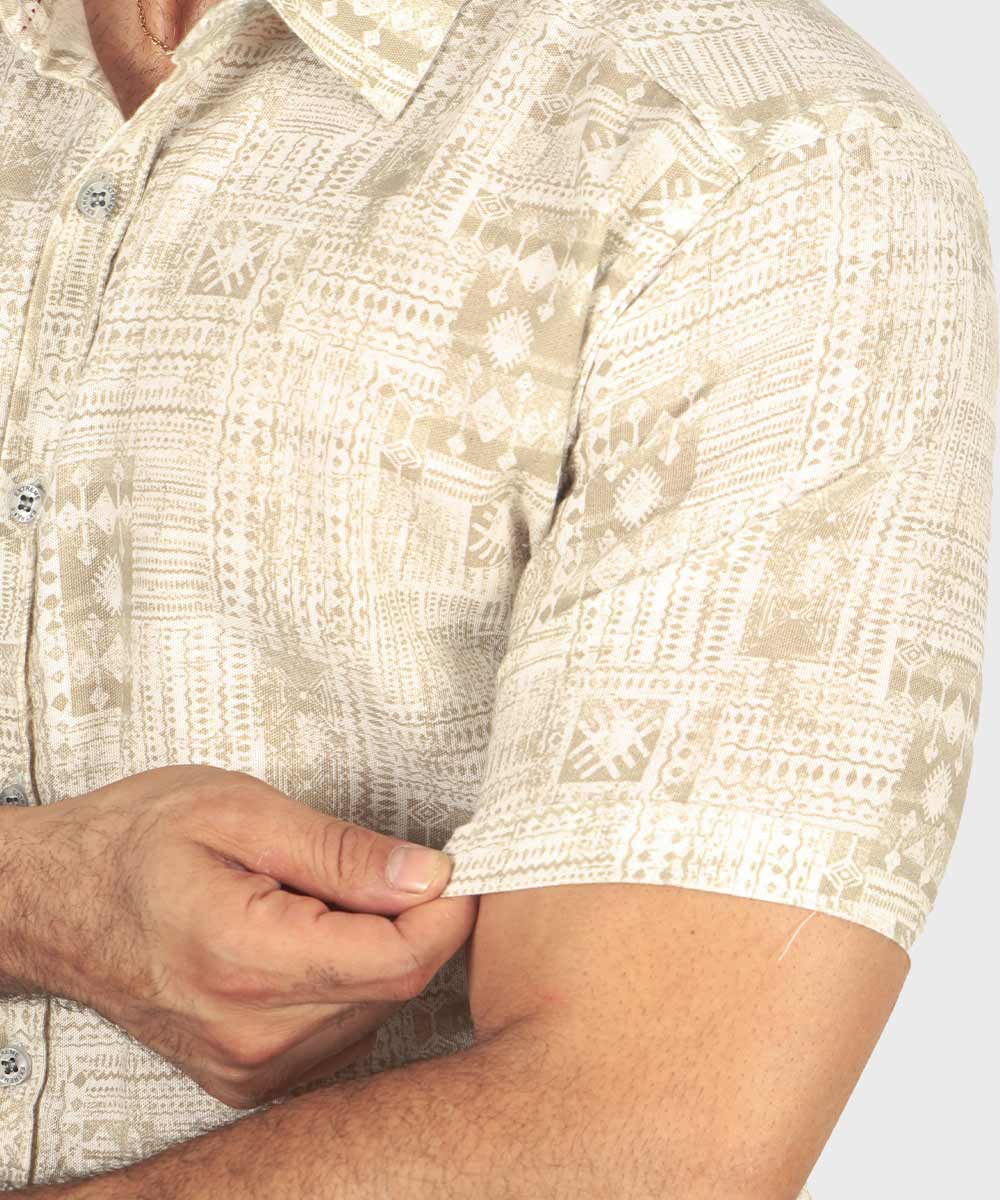     خاکی پیراهن آستین کوتاه فیت 0952  - تصویر 4