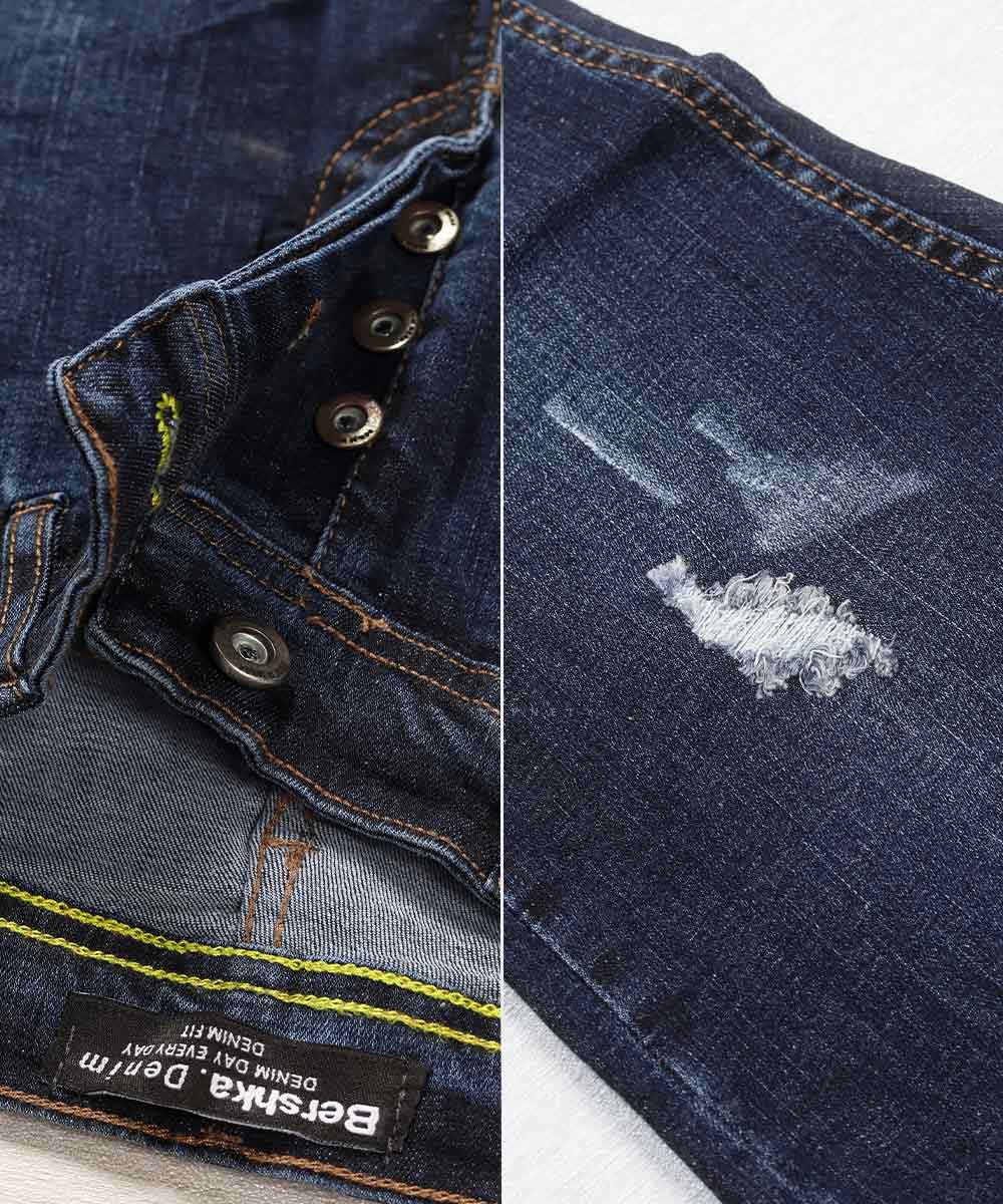                 سورمه ای شلوار جین اسکینی 0270  - تصویر 4