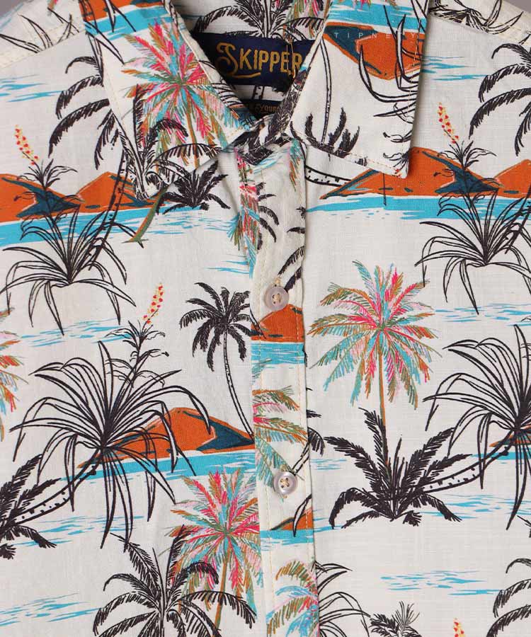                                         طوسی کرم دودی ذغالی پیراهن آستین کوتاه فیت 2422  - تصویر 3