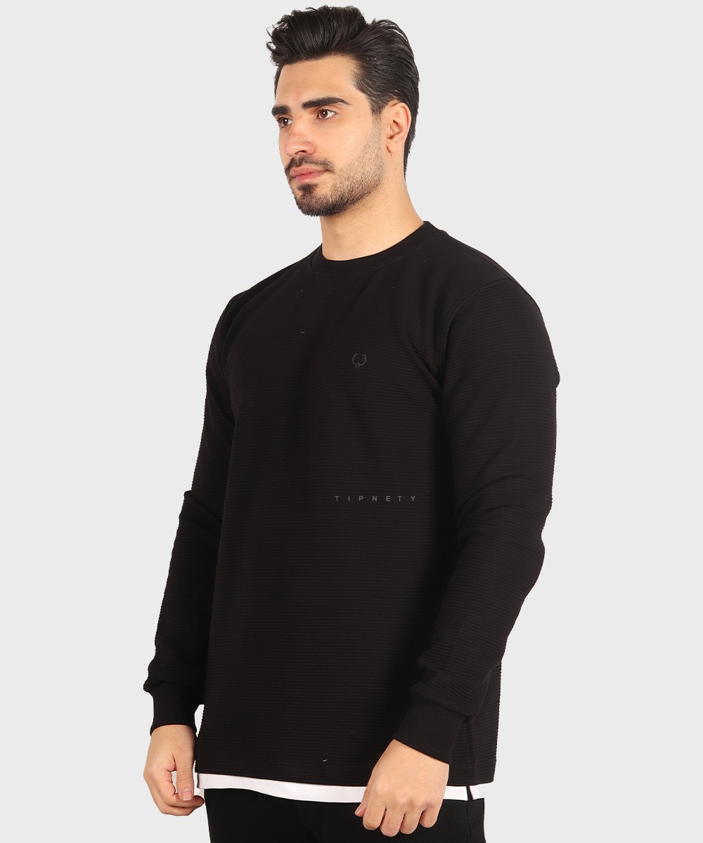                                                         لجنی سورمه ای نوک مدادی مشکی شیری کرم تیره پاییزه تیشرت 5632  - تصویر 18