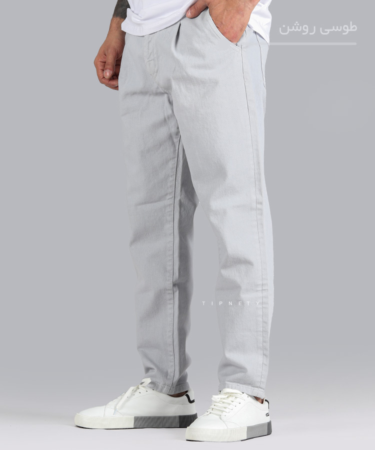                       تیره   کرم سبز طوسی روشن طوسی تیره نخودی کرم تیره   شلوار جین مام استایل 7016  - تصویر 9