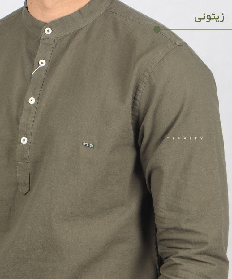 پیراهن مردانه آستین بلند یقه دیپلمات 5118