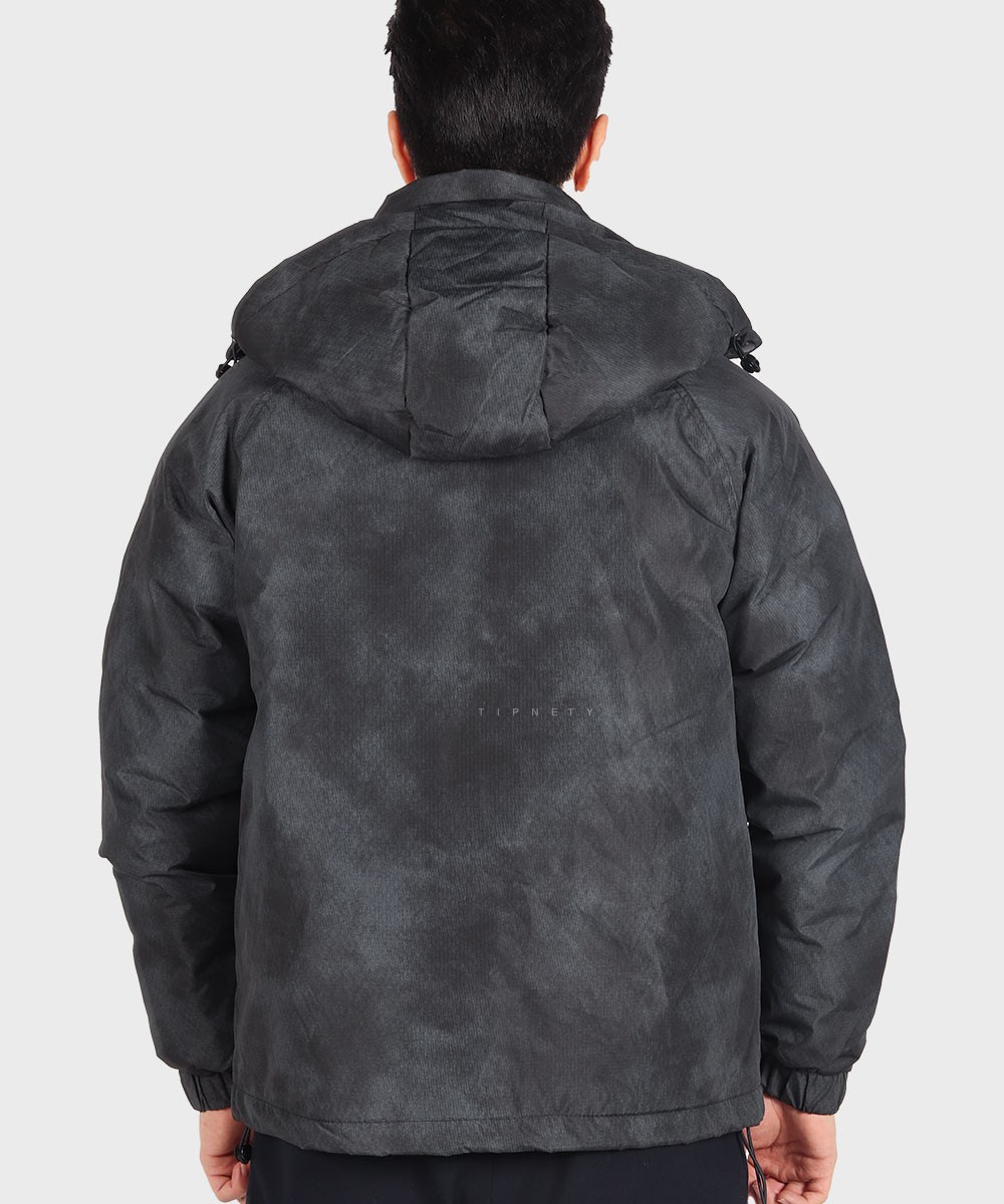 مشکی خاکی استخوانی زمستانه کاپشن 9659  - تصویر 7