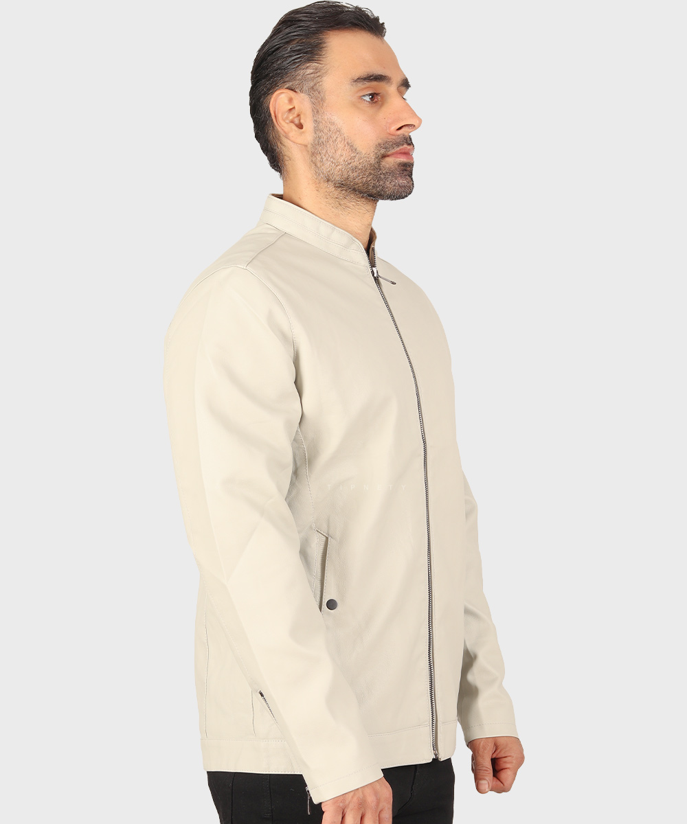         نسکافه ای استخوانی مشکی زمستانه کت چرم 2513  - تصویر 13